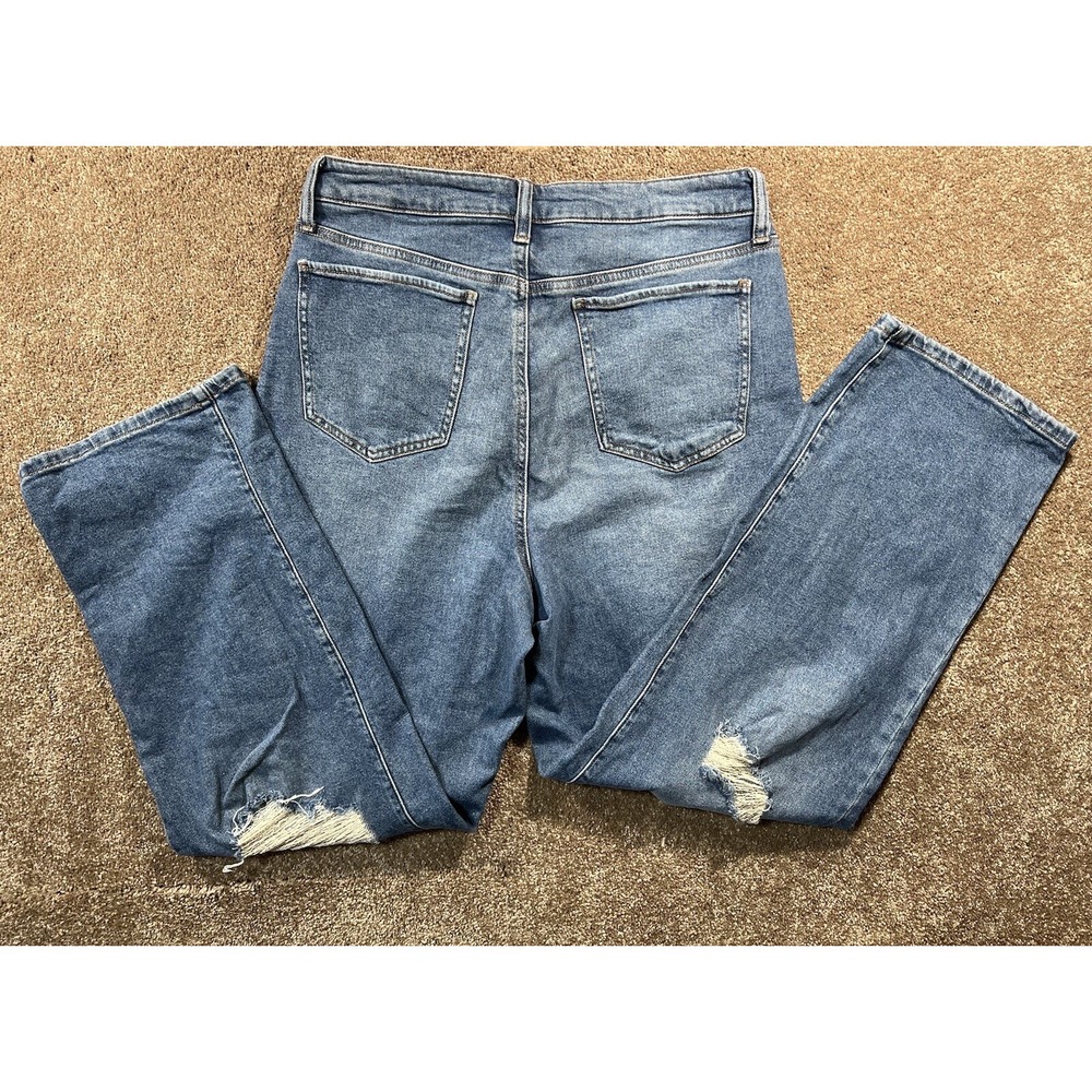 SO Highest Rise Baggy Dad Jeans Dark Wash Size 15/32w - Picture 2 of 7